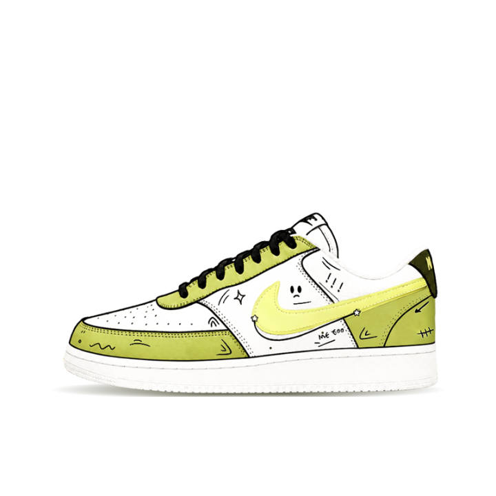 Nike Nike Court Vision 1 Skateboard Shoes Unisex Low Top Green/Black