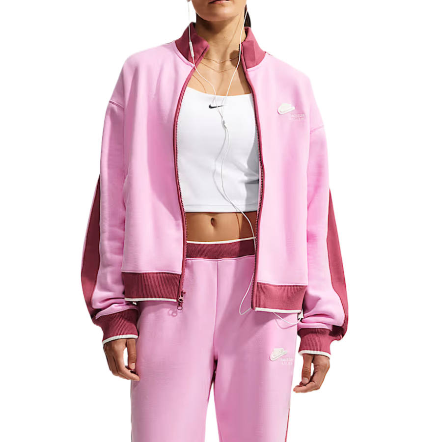 Nike Nike Jackets Women's Pink Rising/Pink Mist/Sail White Stand Collar Moderate