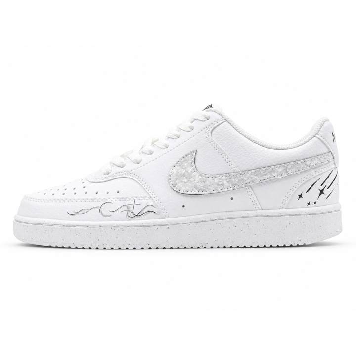 Nike Nike Court Vision Silver Trace Starlight Low top Skateboard Shoes Unisex Gray