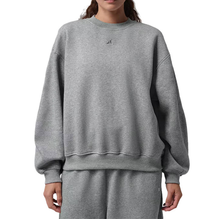 Jordan Jordan Brooklyn Sweatshirts Women's Dark Gray Heather Flower Crew Neck Moderate