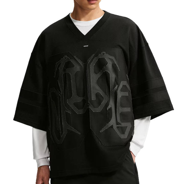Nike Nike Sportswear T Shirts Men's Black/Ice Silver/Dark Smoke Gray V Neck Moderate
