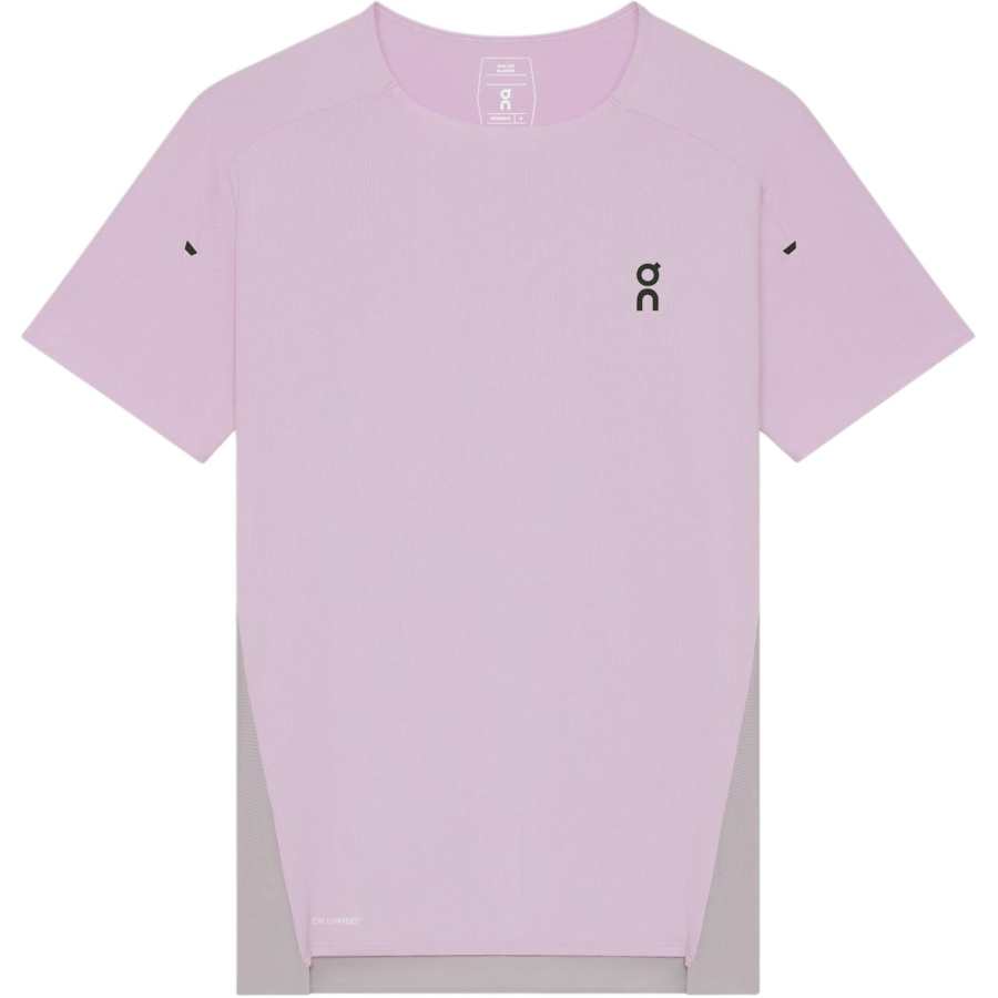 On Performance Running T Shirts Women's Foxglove/Orchid Crew Neck Moderate