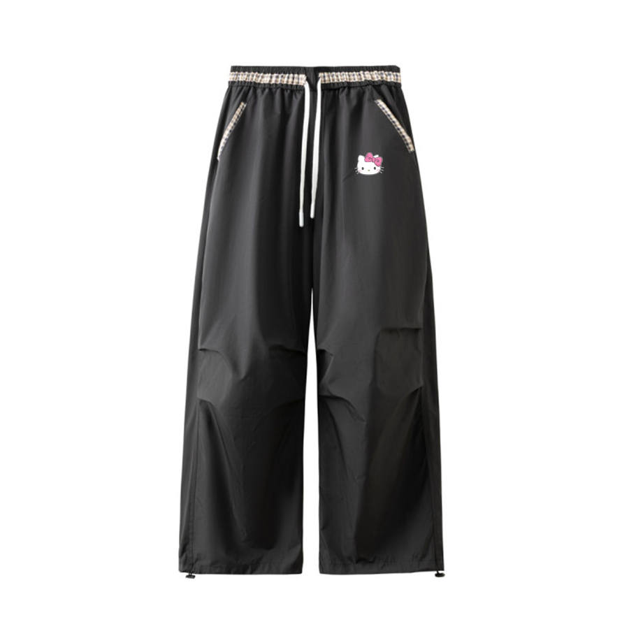 Sanrio X Hello Kitty Hello Kitty Casual Pants Women's Moderate Wide Leg Pants