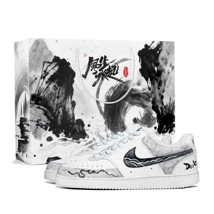 Nike Nike Court Vision 1 Skateboard Shoes Men's Low Top Black