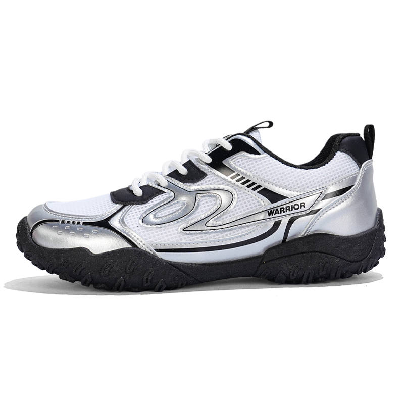 WARRIOR WARRIOR Casual Shoes Men's Low Top Beige Silver Black