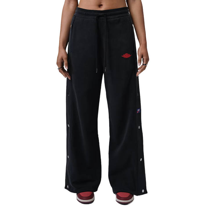 Jordan Jordan Flight Fleece Knitted Sweatpants Women's Black/University Red Moderate