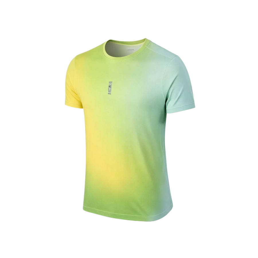 HOKA ONE ONE T Shirts Men's Light Green Crew Neck Moderate