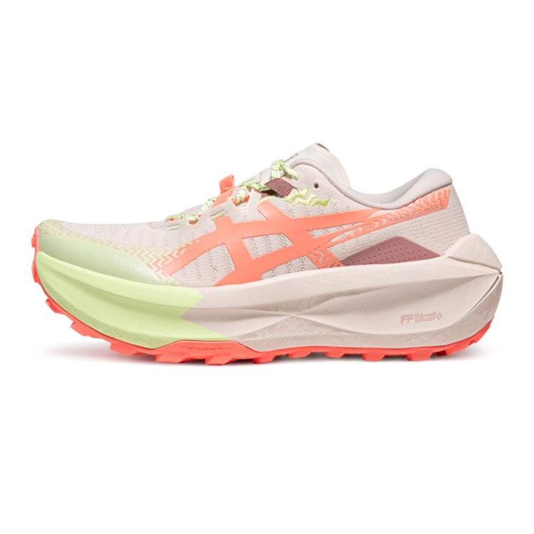 ASICS TRABUCO MAX 5 Trail Running Shoes Women's Ecru Orange