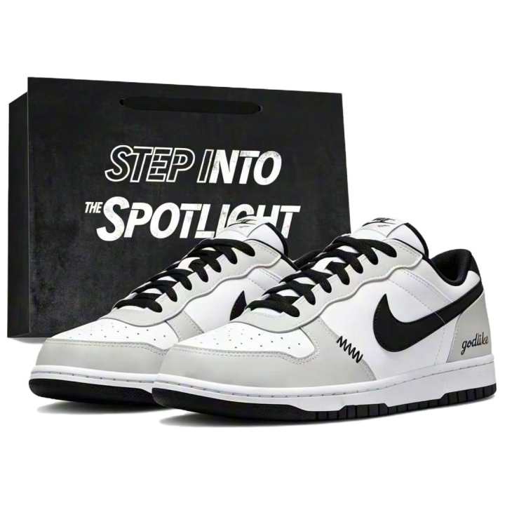 Nike Nike Big Skateboard Shoes Men's Low Top Gray/White/Black
