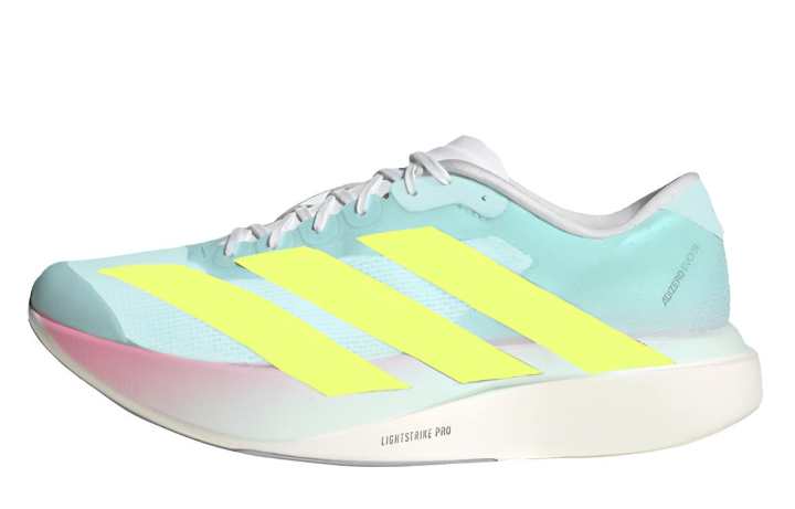 Adidas Adidas Adizero Evo SL Running Shoes Men's Low Top White/Green/Yellow