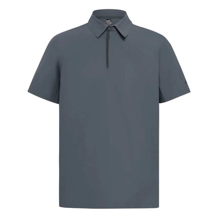 Adidas Adidas Terrex Polo Shirts Men's Asphalt Gray Polo Collar Moderate