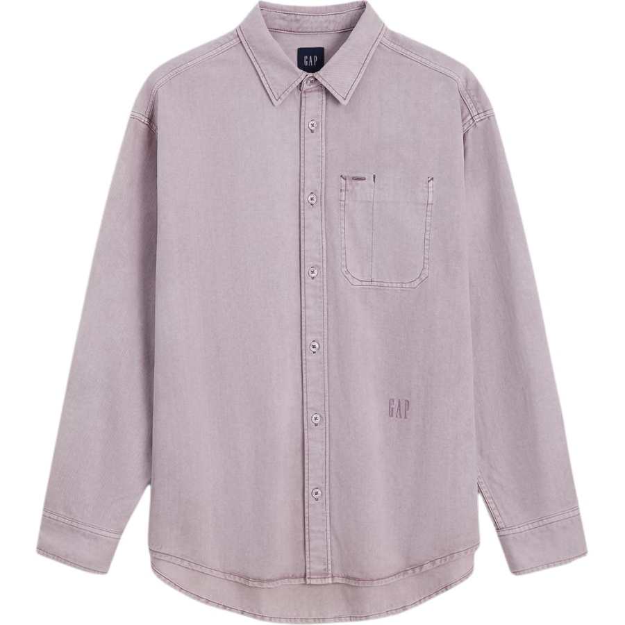 GAP Shirts Men's Purple Pink Suit Collar Moderate Straight Fit