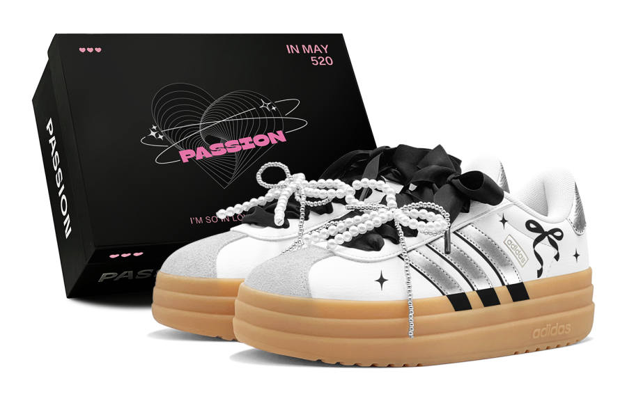 Adidas Adidas VL Court Bold German Army Trainers Women's Low Top White