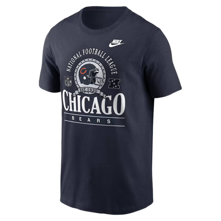 Nike Nike NFL T Shirts Men's Marine Blue Crew Neck Moderate