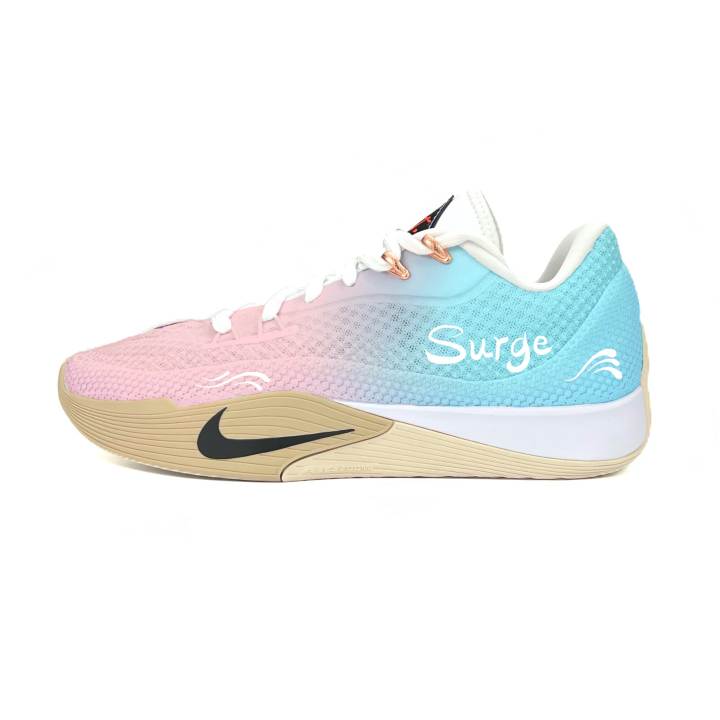 Nike Nike S.T. Flare Basketball Shoes Unisex Low Top Pink Blue Gradient Color Block