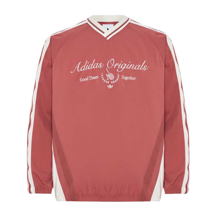 Adidas Originals T Shirts Men's Wonder Red Crew Neck Moderate