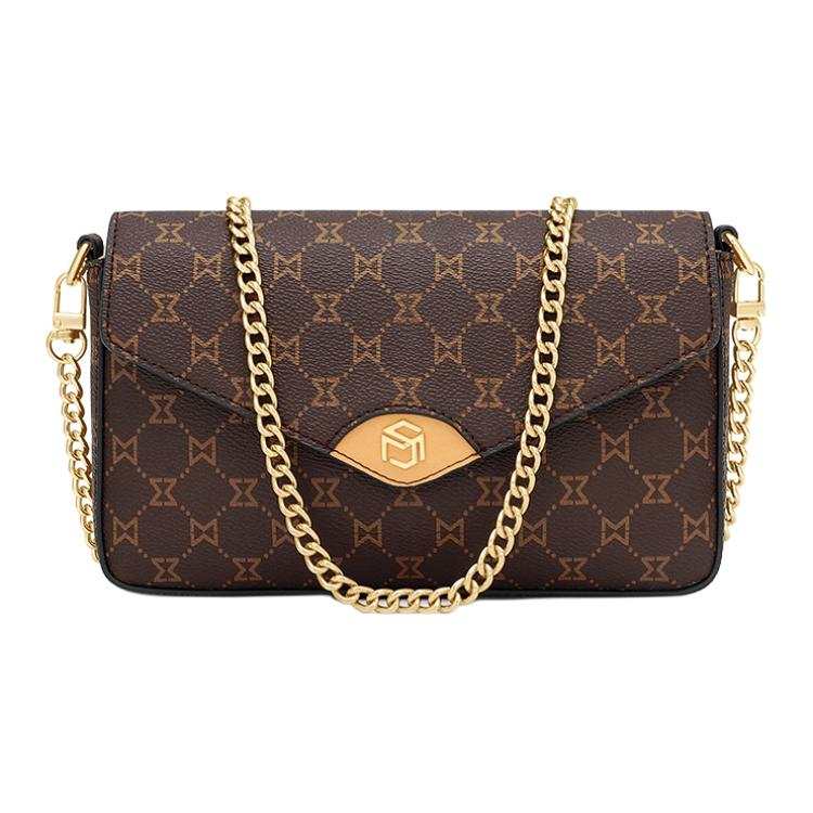 MashaLanti PVC Small Square Bag Crossbody Bags Regular Women's Dark Brown
