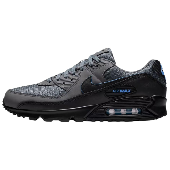 Nike Nike Air Max 90 Running Shoes Unisex Low Top Gray Black