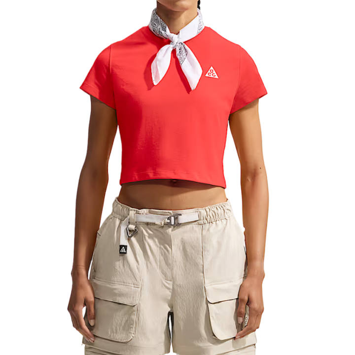Nike Nike ACG DRI FIT Quick Dry T Shirts Women's Light Red/Summit White Crew Neck