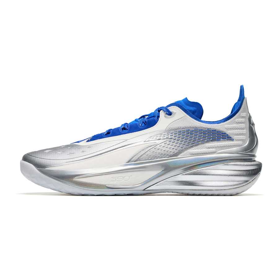 ANTA Chasing Light PRO Basketball Shoes Men's Low Top Papyrus White/Silver 1