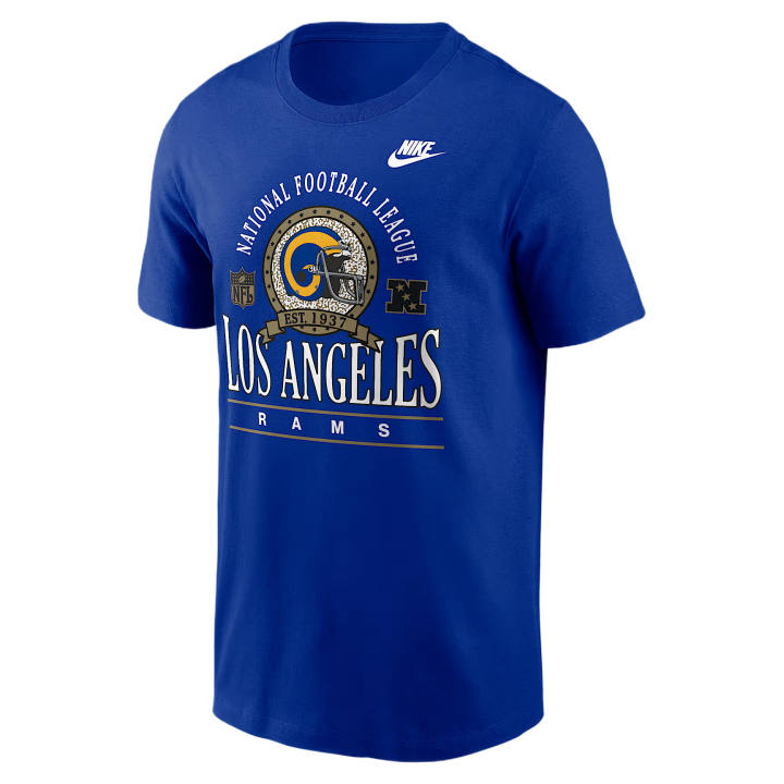 Nike Nike NFL T Shirts Men's Royal Crew Neck Moderate