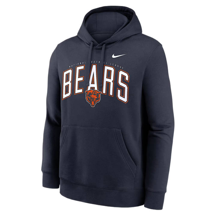 Nike Nike NFL Sweatshirts Men's Marine Blue Hooded Non Detachable Moderate