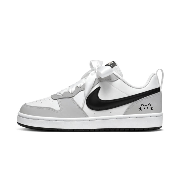 Nike Nike Court Borough Skateboard Shoes Women's Low Top White/Gray/Black
