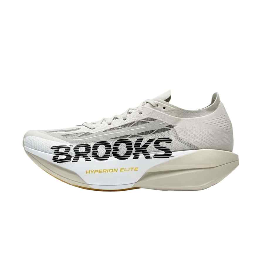 Brooks Hyperion Elite 6 Running Shoes Unisex Low Top Steam Gray/Yellow/Black