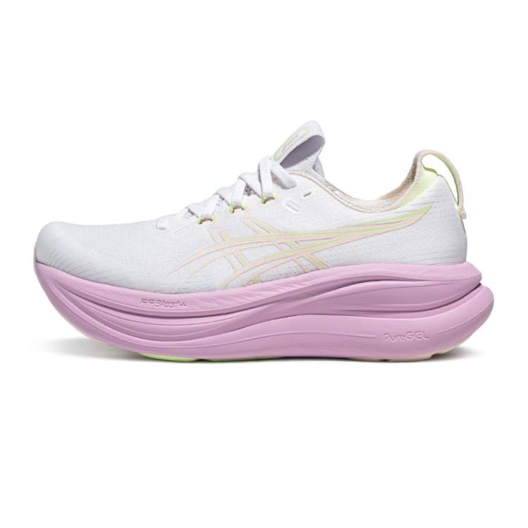 ASICS GEL NIMBUS 28 Running Shoes Women's Low Top White/Hazy Lilac