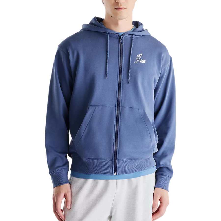 New Balance New Balance French Terry Sweatshirts Men's Vintage Indigo Hooded Non Detachable Moderate