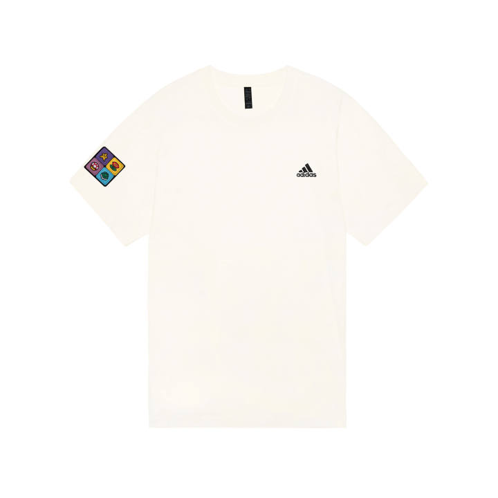 Adidas Adidas MUST HAVES T Shirts Unisex Ecru Crew Neck Moderate