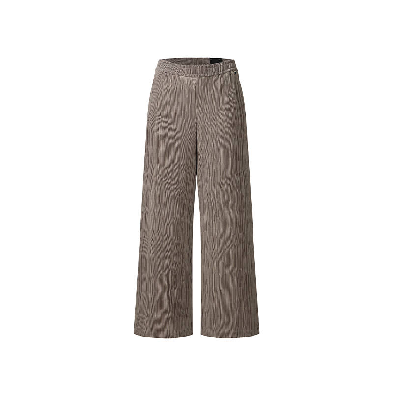 FILA Golf Casual Pants Women's Zongzi Leaves Brown Moderate Wide Leg Pants