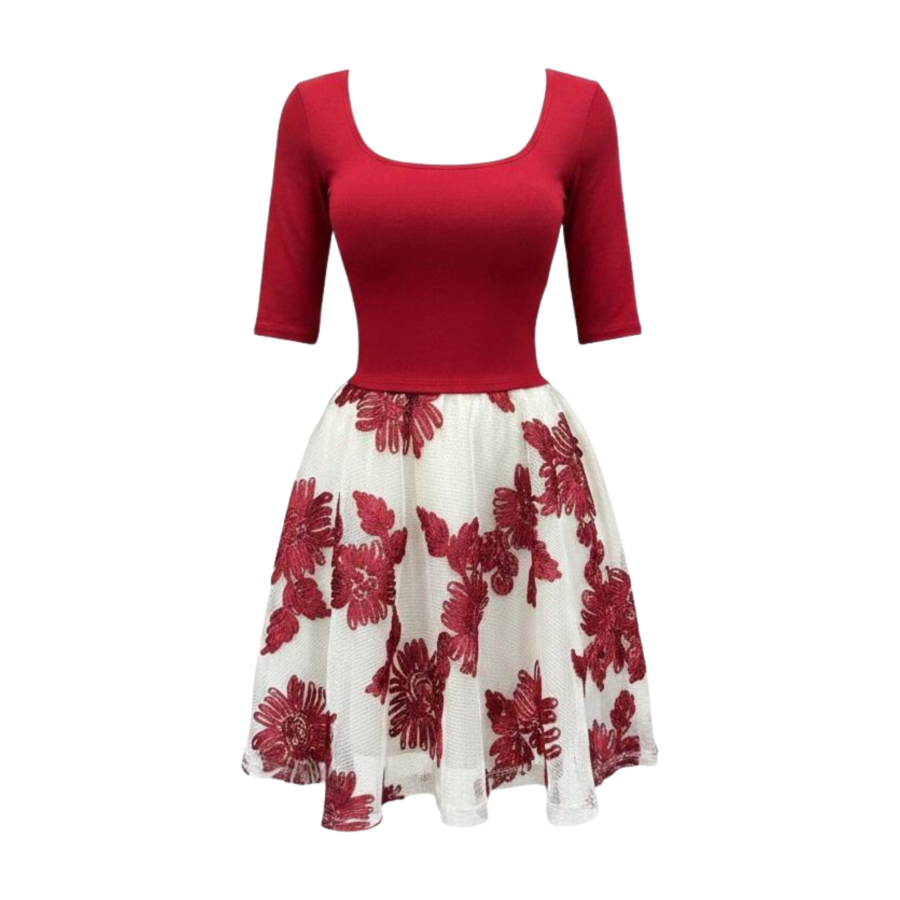 FINDSME GAGA Two Piece Skirt Sets Women's Square Collar Thin Short Skirt