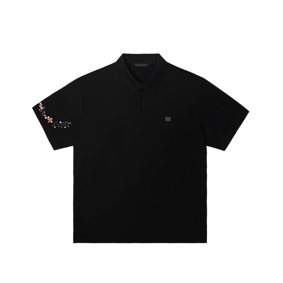 KOLON SPORT Polo Shirts Men's Black/Blk Polo Collar Moderate Other