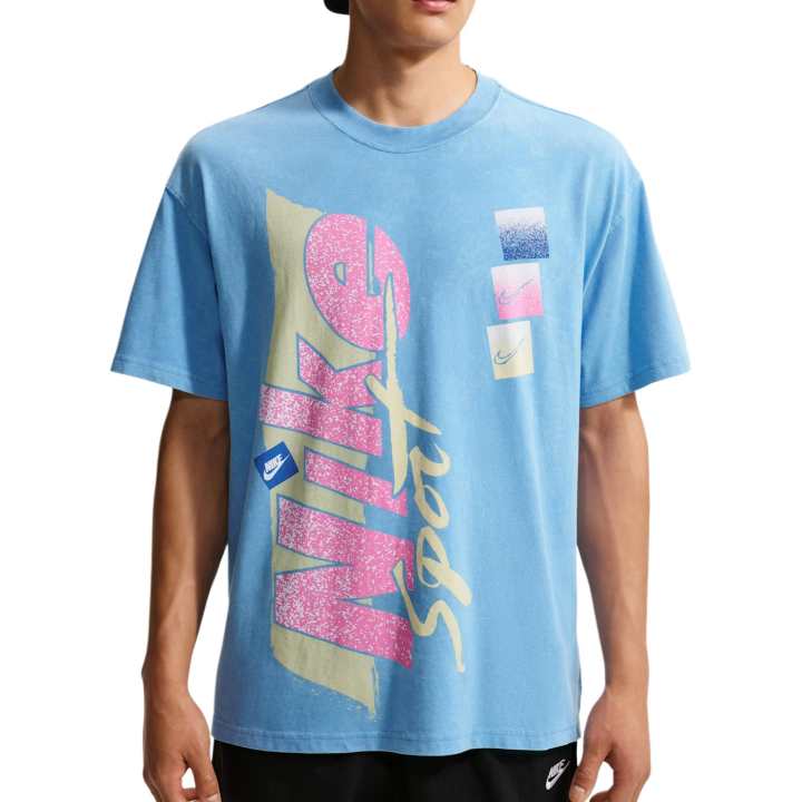 Nike Nike Max90 T Shirts Men's University Blue Crew Neck