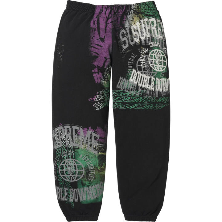 Supreme Supreme Knitted Sweatpants Unisex Moderate Cuffed Pants