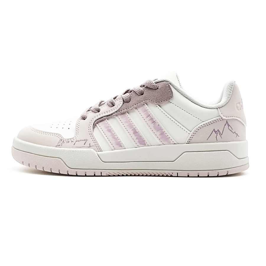 Adidas Adidas ENTRAP Skateboard Shoes Women's Low Top Ecru/Light Pink Purple