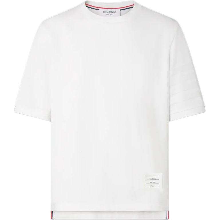 THOM BROWNE THOM BROWNE T Shirts Men's White Crew Neck