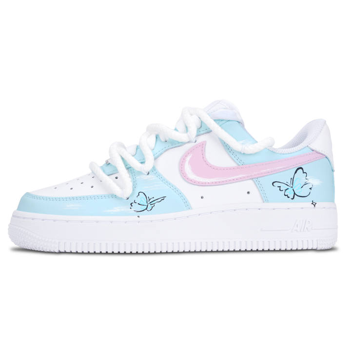 Nike Nike Air Force 1 Skateboard Shoes Unisex Low Top White/Blue