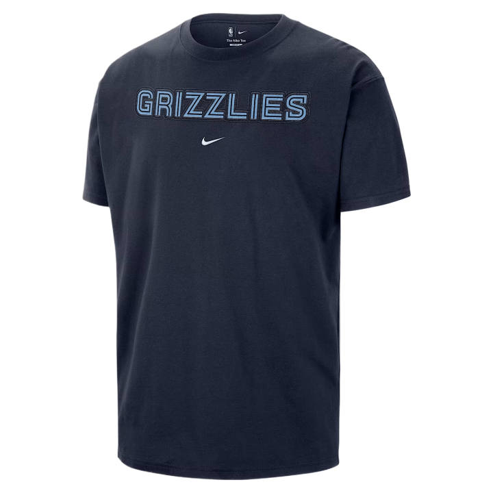 Nike Nike T Shirts Men's University Dark Blue Crew Neck Moderate
