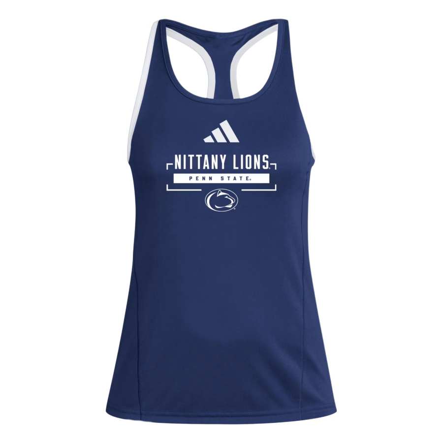 Adidas Adidas D4T Tank Tops Women's Marine Blue/White Crew Neck Moderate