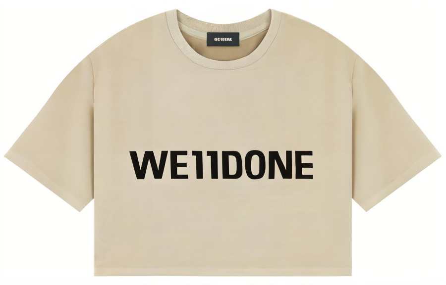 WE11DONE WE11DONE FW22 Crop Top Women's Beige