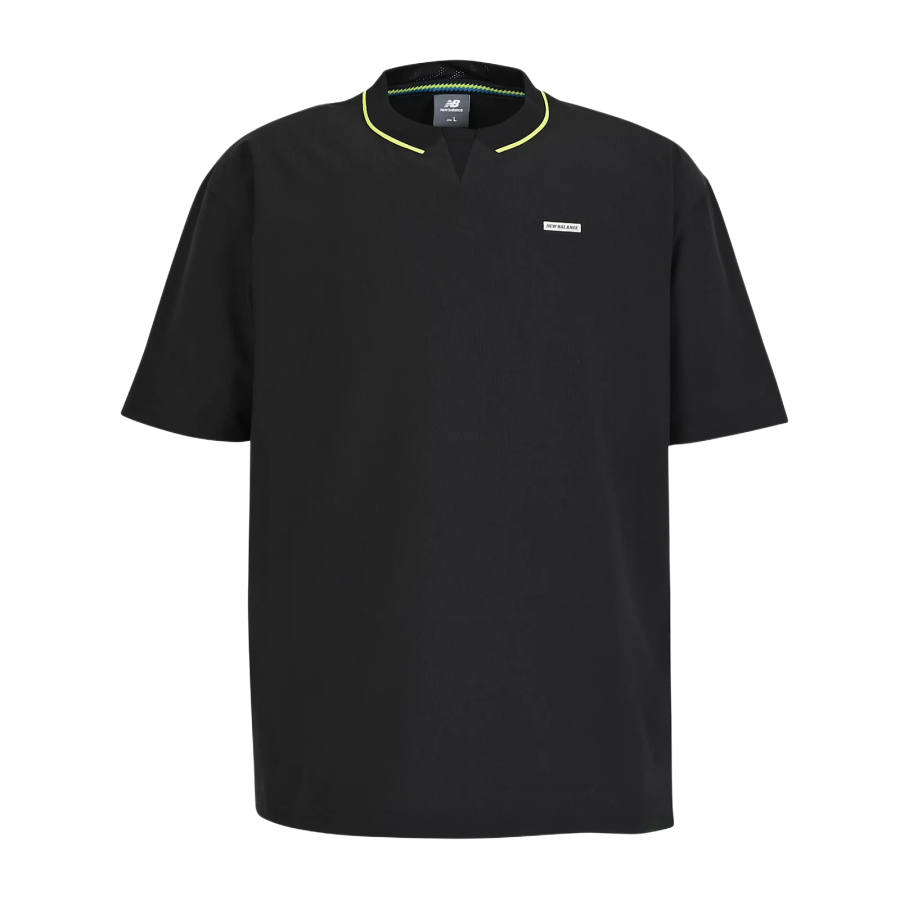 New Balance New Balance Black Out T Shirts Men's Black Crew Neck Moderate