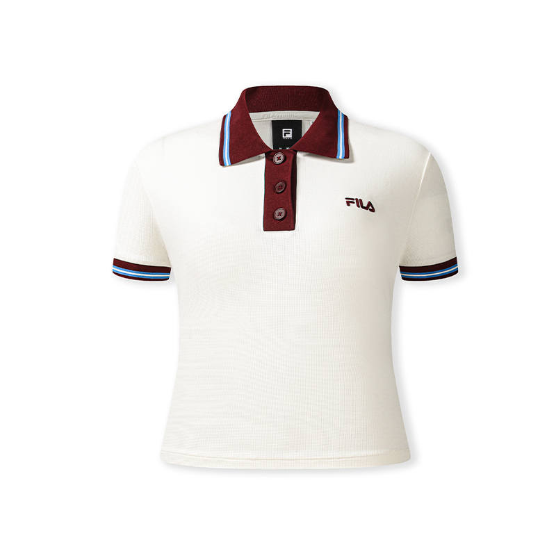 FILA Tennis Polo Shirts Women's Ice Cream Polo Collar Moderate Other