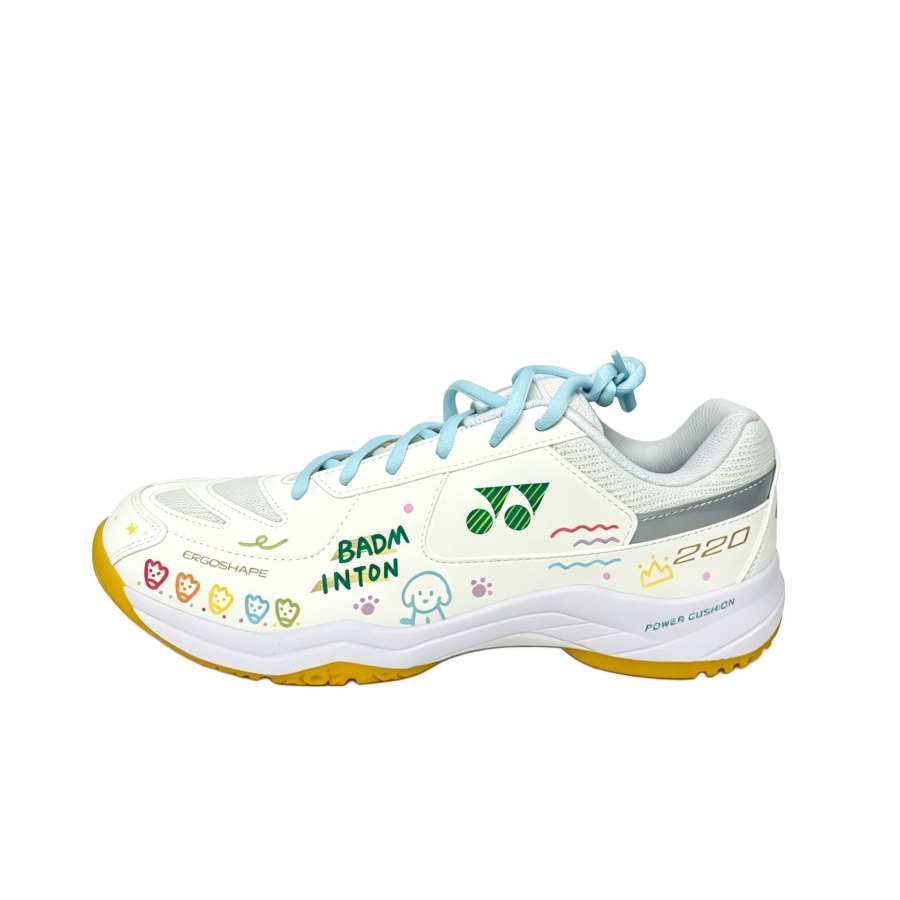 YONEX Power Cushion Badminton Shoes Unisex Low Top Ecru