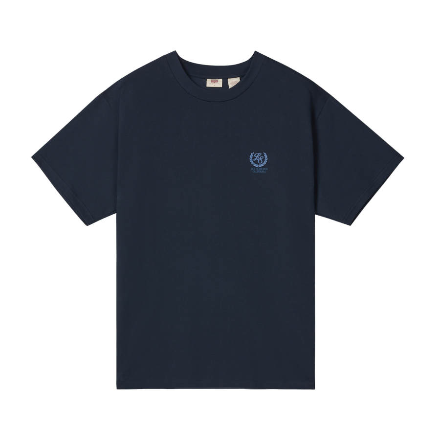 Levis Levis T Shirts Unisex Dark Blue Crew Neck