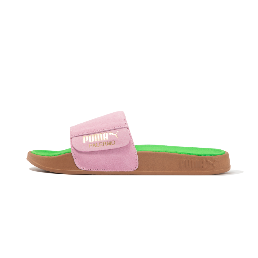 PUMA Leadcat 2.0 Abrasion Resistant Slide Slippers Unisex Pink Gold Green