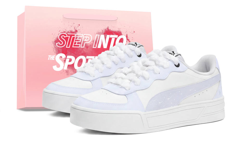 PUMA Skye Skateboard Shoes Unisex Low Top Blue/White