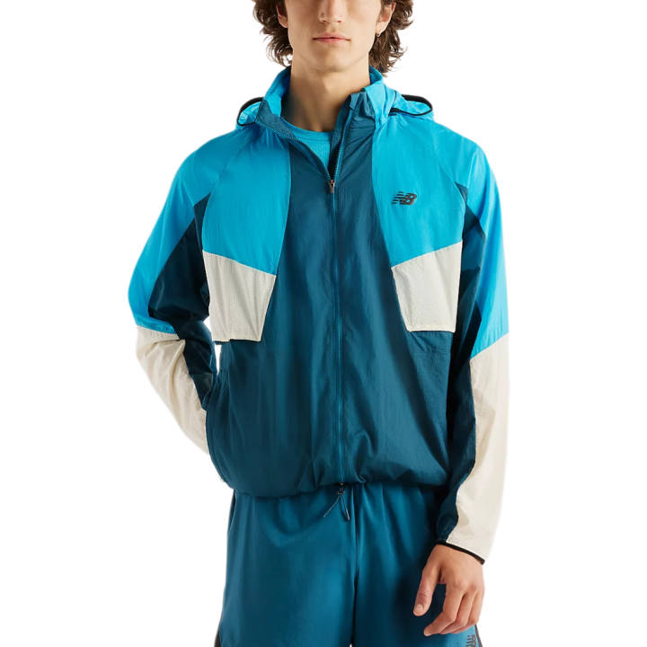 New Balance New Balance Jackets Men's Blue Hooded Detachable Moderate