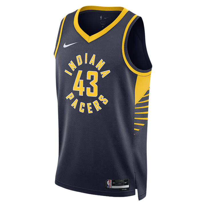 Nike Nike Basketball Jerseys Men's Marine Blue V Neck Moderate